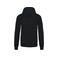 Sudadera capucha hombre K446. Color negro/verde kelly claro.