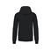 Sudadera capucha hombre K446. Color negro/gris fino.