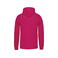 Sudadera capucha hombre K446. Color fucsia/gris fino.