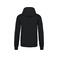 Sudadera capucha hombre K446. Color negro/amarillo.