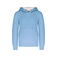 Sudadera capucha contrastada niño K453. Color azul cielo/blanco.