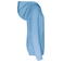 Sudadera capucha contrastada niño K453. Color azul cielo/blanco.