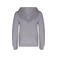 Sudadera capucha contrastada niño K453. Color gris oxford/azul marino.