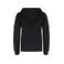 Sudadera capucha contrastada niño K453. Color negro/gris fino.
