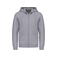 Sudadera capucha y cremallera niño K455. Color gris oxford.