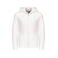 Sudadera capucha y cremallera niño K455. Color blanco.