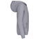 Sudadera capucha y cremallera niño K455. Color gris oxford.