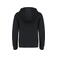 Sudadera capucha y cremallera niño K455. Color negro.