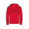 Sudadera capucha y cremallera niño K455. Color rojo.