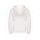 Sudadera capucha y cremallera niño K455. Color blanco.