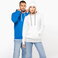 Sudadera capucha contrastada mujer K465. .