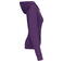 Sudadera capucha contrastada mujer K465. Color morado/gris oxford.