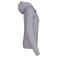 Sudadera capucha contrastada mujer K465. Color gris oxford/azul marino.