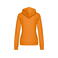 Sudadera capucha contrastada mujer K465. Color naranja/blanco.