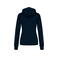 Sudadera capucha contrastada mujer K465. Color azul marino/gris fino.