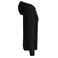 Sudadera capucha y cremallera hombre K466. Color negro/gris fino.