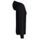 Sudadera capucha y cremallera hombre K466. Color negro/rojo.
