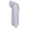 Sudadera capucha y cremallera hombre K466. Color gris oxford/azul marino.