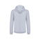Sudadera capucha y cremallera hombre K466. Color gris oxford/azul marino.