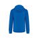 Sudadera capucha y cremallera hombre K466. Color azul real claro/blanco.