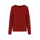 Sudadera amplia mujer K471. Color rojo hibisco.