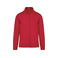 Sudadera cremallera hombre K472. Color rojo.