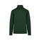 Sudadera cremallera hombre K472. Color verde bosque.