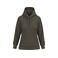 Sudadera capucha mujer K473. Color caqui oscuro.
