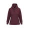 Sudadera capucha mujer K473. Color vino.