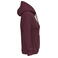 Sudadera capucha mujer K473. Color vino.