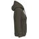 Sudadera capucha mujer K473. Color caqui oscuro.