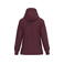 Sudadera capucha mujer K473. Color vino.