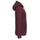 Sudadera capucha hombre K476. Color vino.