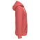 Sudadera capucha hombre K476. Color coral verdadero.