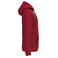 Sudadera capucha hombre K476. Color rojo cereza.