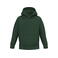 Sudadera capucha niño K477. Color verde bosque.