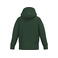 Sudadera capucha niño K477. Color verde bosque.