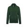 Sudadera capucha y cremallera unisex K479. Color verde bosque.