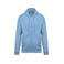 Sudadera capucha y cremallera unisex K479. Color azul cielo.