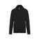 Sudadera capucha y cremallera unisex K479. Color negro.