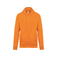 Sudadera capucha y cremallera unisex K479. Color naranja.