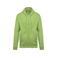 Sudadera capucha y cremallera unisex K479. Color lima.