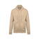 Sudadera capucha y cremallera unisex K479. Color arena clara.