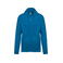 Sudadera capucha y cremallera unisex K479. Color azul tropical.