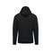 Sudadera capucha y cremallera unisex K479. Color negro.
