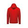 Sudadera capucha y cremallera unisex K479. Color rojo.