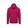 Sudadera capucha y cremallera unisex K479. Color fucsia.