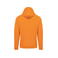Sudadera capucha y cremallera unisex K479. Color naranja.