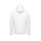 Sudadera capucha y cremallera unisex K479. Color blanco.