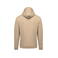 Sudadera capucha y cremallera unisex K479. Color arena clara.